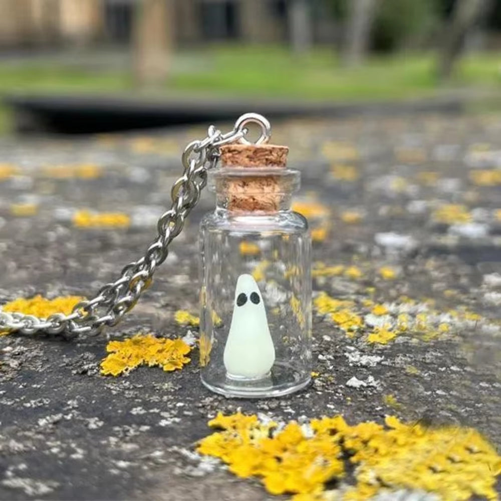 Adopt-a-Ghost Bottle Necklace 👻