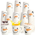 ☃️ Snowman Christmas Party Cups – 120-Piece Set