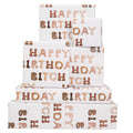 Happy Birthday Bitch Funny Wrapping Paper – 6 Sheets