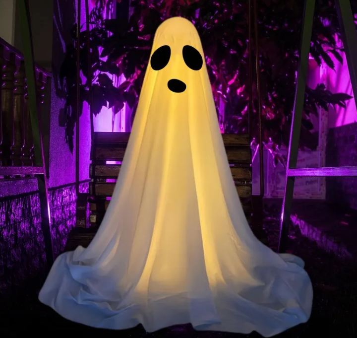 Glowing Halloween Ghost Decoration – Light-Up Spooky Yard & Party Decor 👻