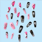 Halloween Funny Face Removable Gel Nail Kit 👻💅