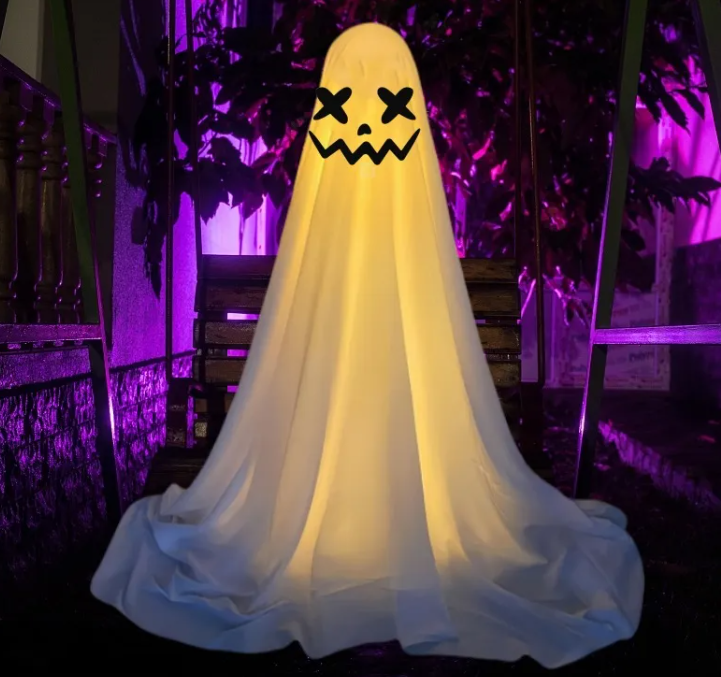 Glowing Halloween Ghost Decoration – Light-Up Spooky Yard & Party Decor 👻