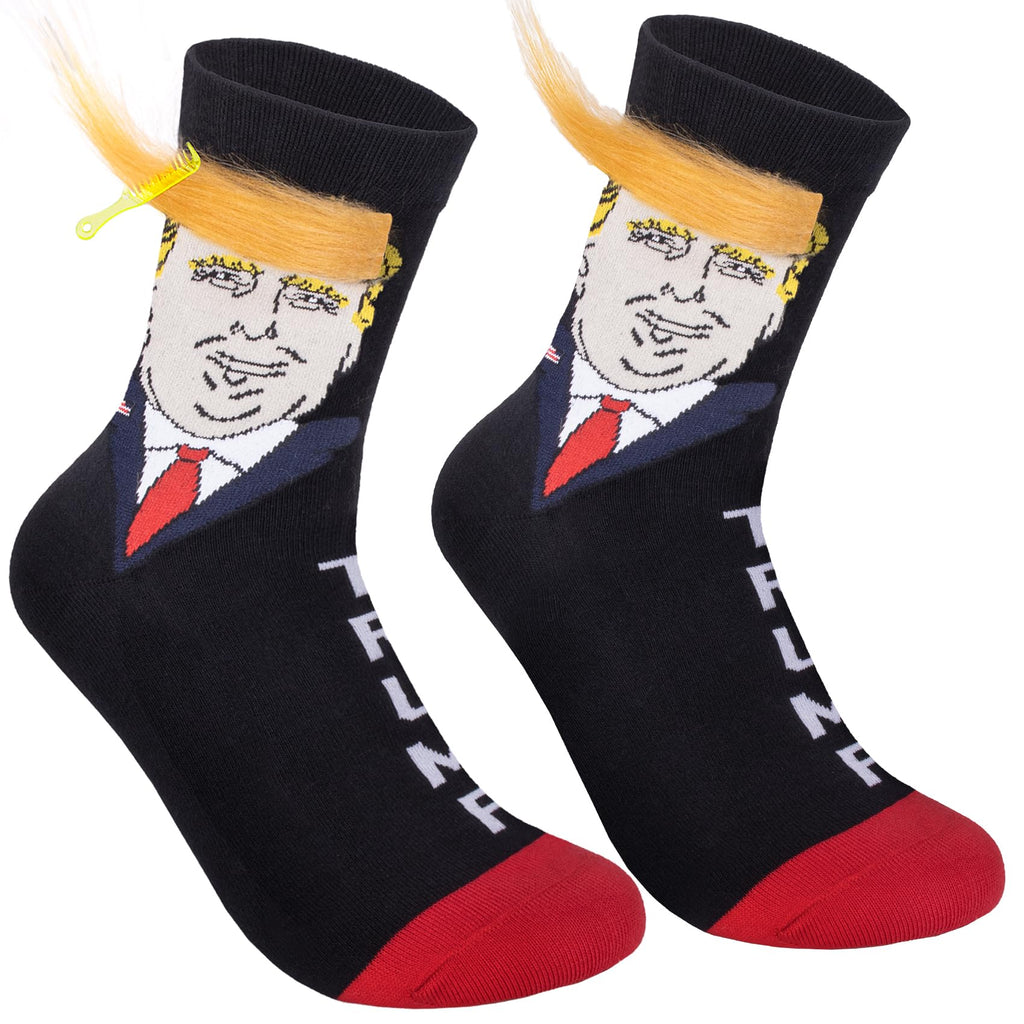 Trumpy Novelty Socks with Hair