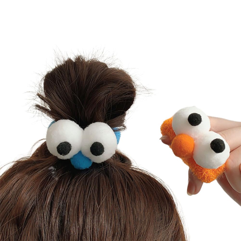 Googly Eyes Monster Hair Ties – 6 Pack