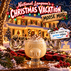 National Lampoon's Christmas Vacation Glass Moose Mug