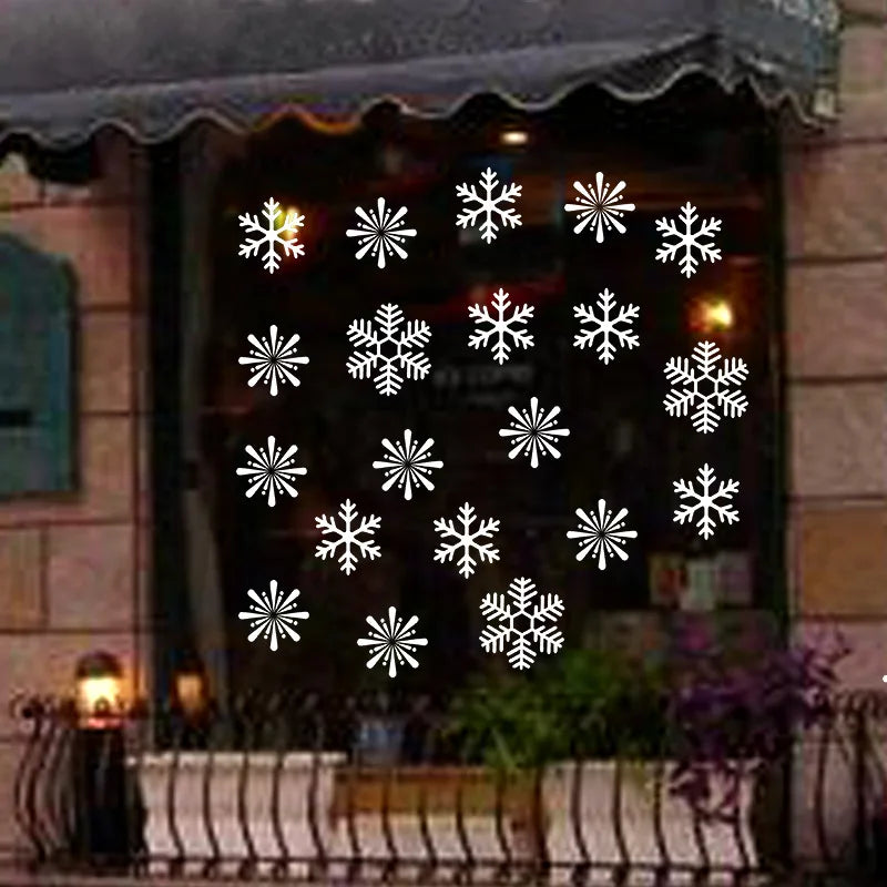 Christmas Snowflake Window Clings – Holiday Window Decorations (Multiple Designs)