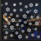 Christmas Snowflake Window Clings – Holiday Window Decorations (Multiple Designs)