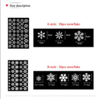 Christmas Snowflake Window Clings – Holiday Window Decorations (Multiple Designs)