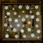 Christmas Snowflake Window Clings – Holiday Window Decorations (Multiple Designs)