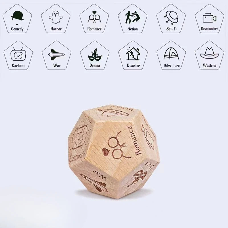 Decision Dice – Funny Wooden Dice for Couples, Date Nights & Indecisive People