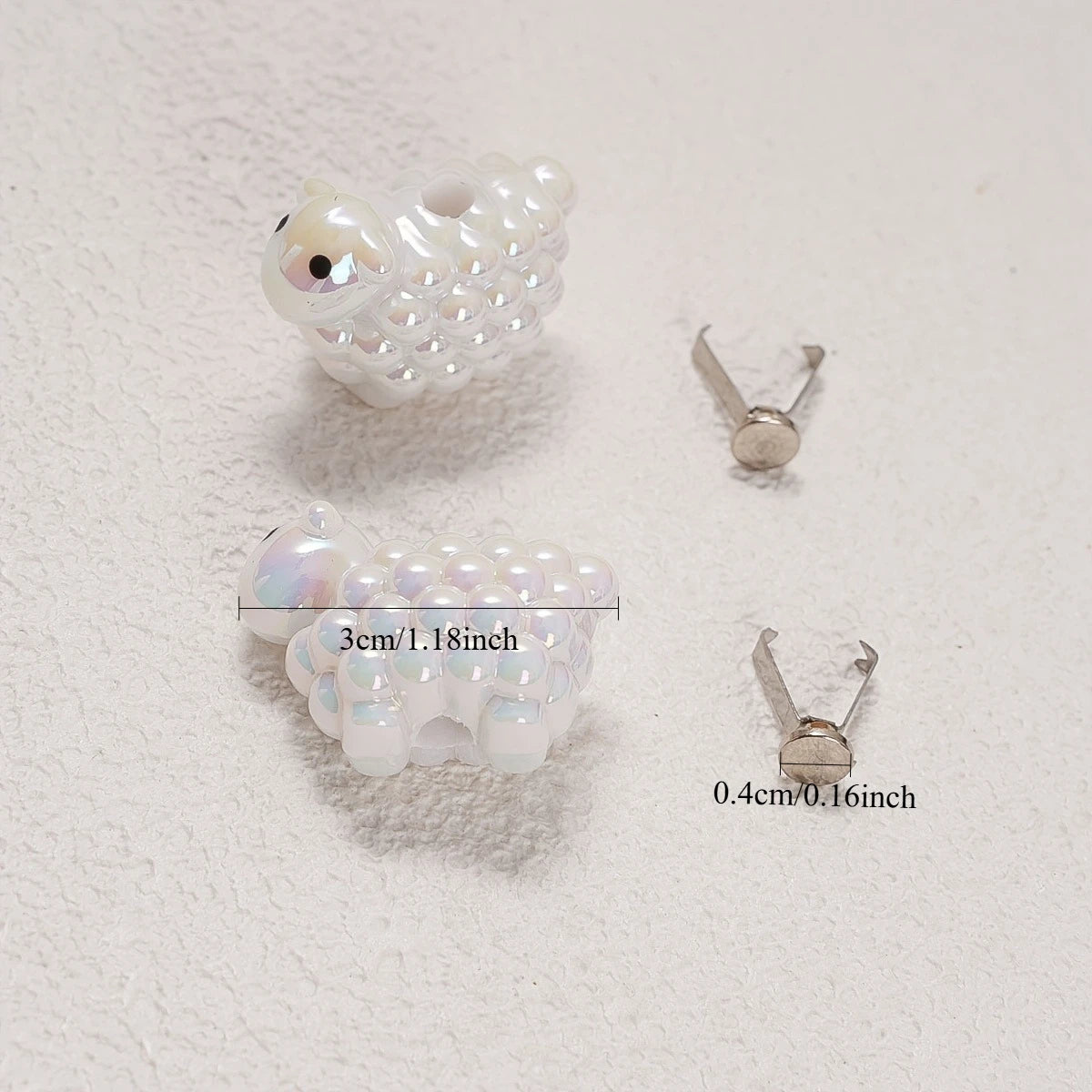 Cute Lamb Hoodie Drawstring Charms – 2-Piece Sheep Accessories