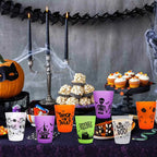 Halloween Party Cups – Spooky Plastic Drinking Cups (8, 16 or 24 Pack)