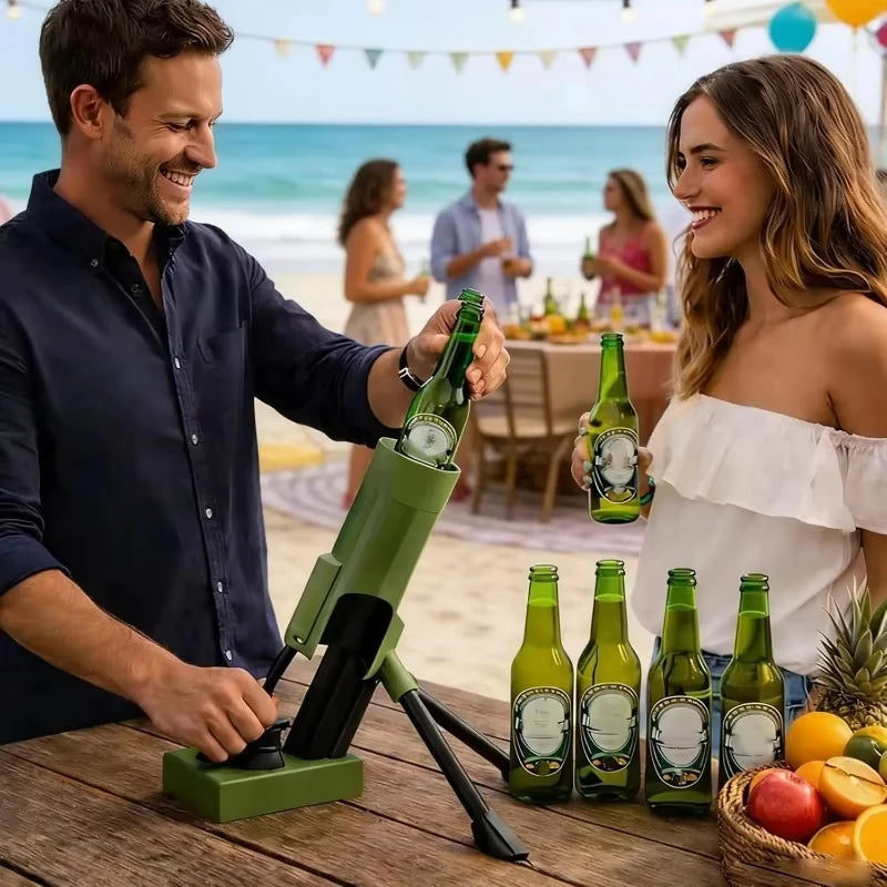 Mortar Bottle Opener – Military-Style Beer Cap Launcher & Party Gadget