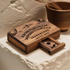Mini Ouija Board with Hidden Drawer – Spooky Miniature Spirit Board