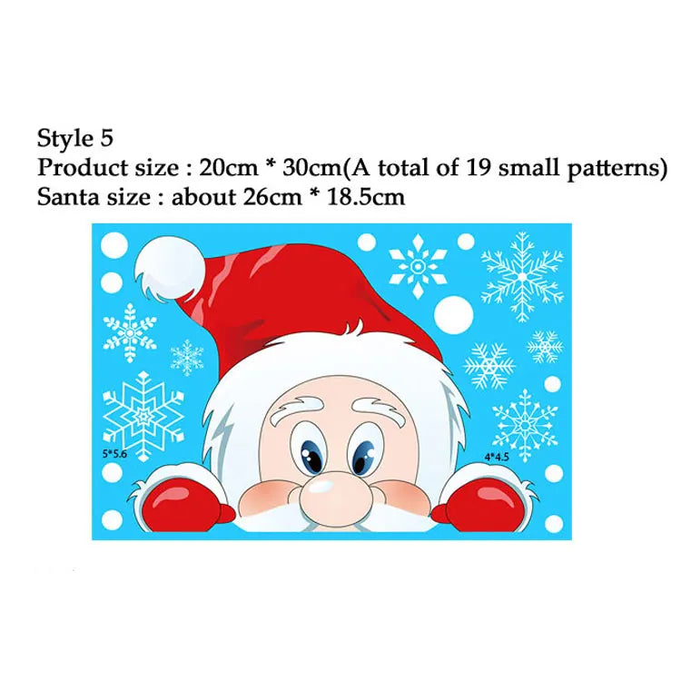 Christmas Snowflake Window Clings – Holiday Window Decorations (Multiple Designs)