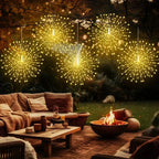 Hanging Solar Firework Lights – Outdoor LED Garden Decorations (4 or 5 Pack)