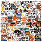 50-Piece Football Sticker Pack – Waterproof Vinyl Decals for Water Bottles, Laptops & More
