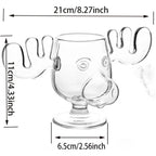 National Lampoon's Christmas Vacation Glass Moose Mug