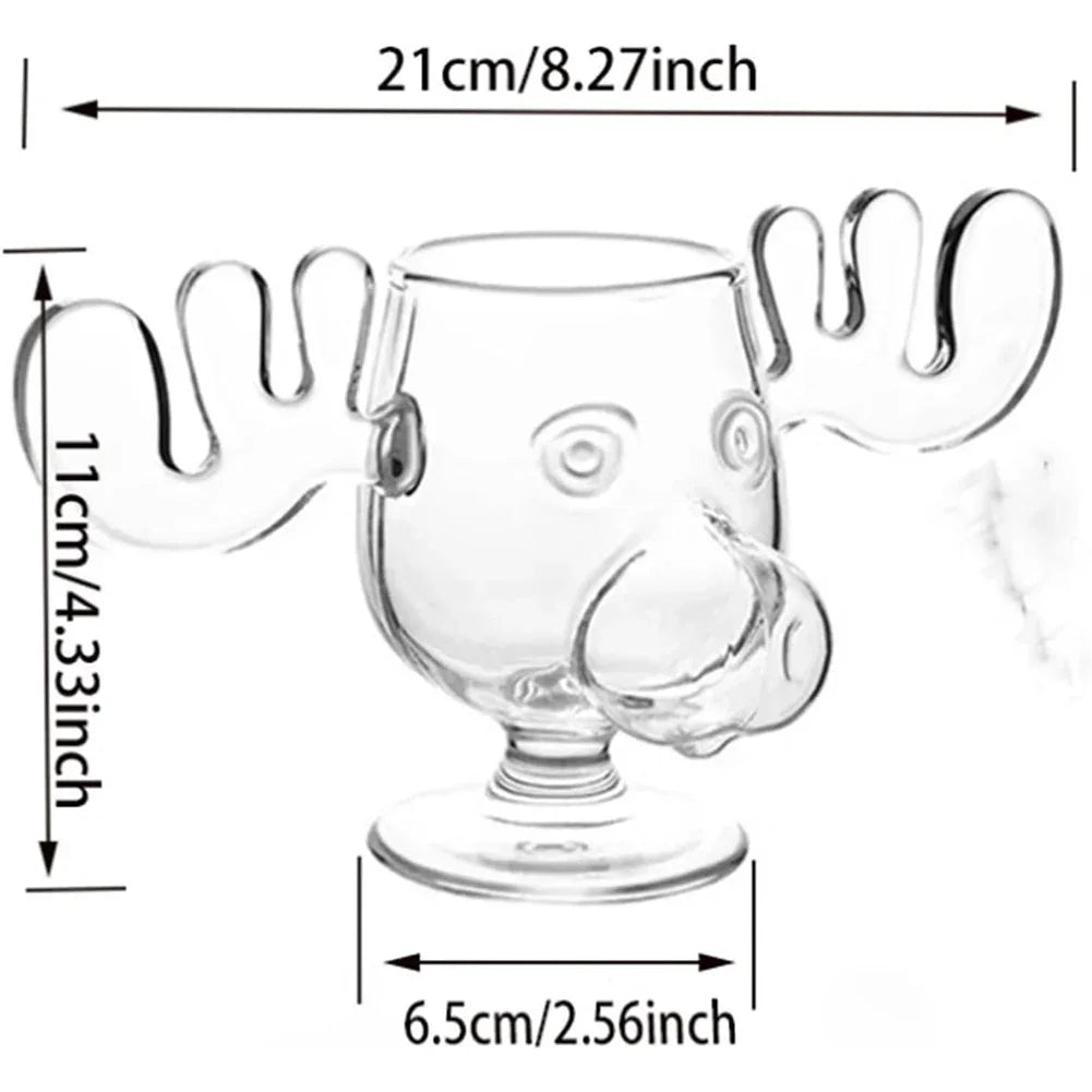 National Lampoon's Christmas Vacation Glass Moose Mug