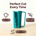 Christmas Wrapping Paper Cutter with Handle – Easy-Slide Gift Wrap Tool