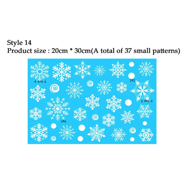 Christmas Snowflake Window Clings – Holiday Window Decorations (Multiple Designs)
