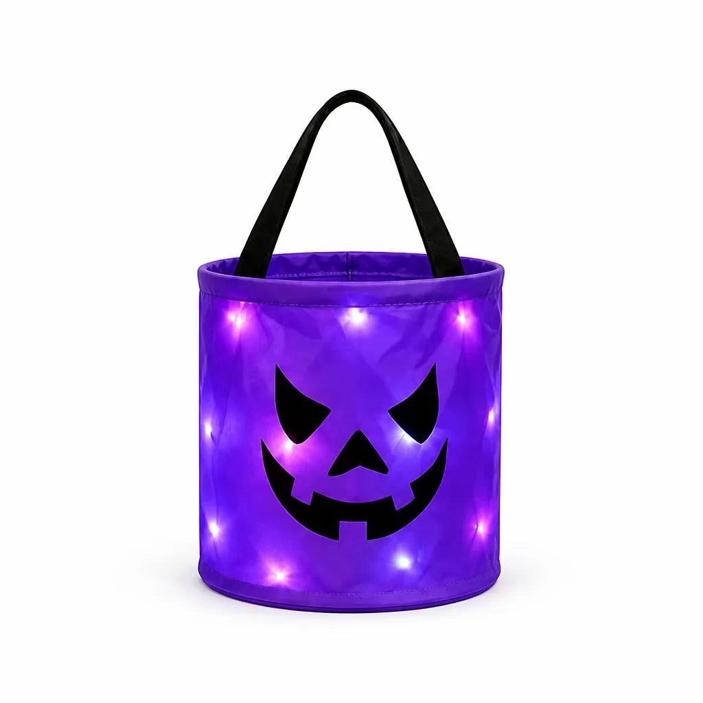 Light-Up Halloween Trick-or-Treat Candy Bucket 🎃✨