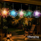Hanging Solar Firework Lights – Outdoor LED Garden Decorations (4 or 5 Pack)