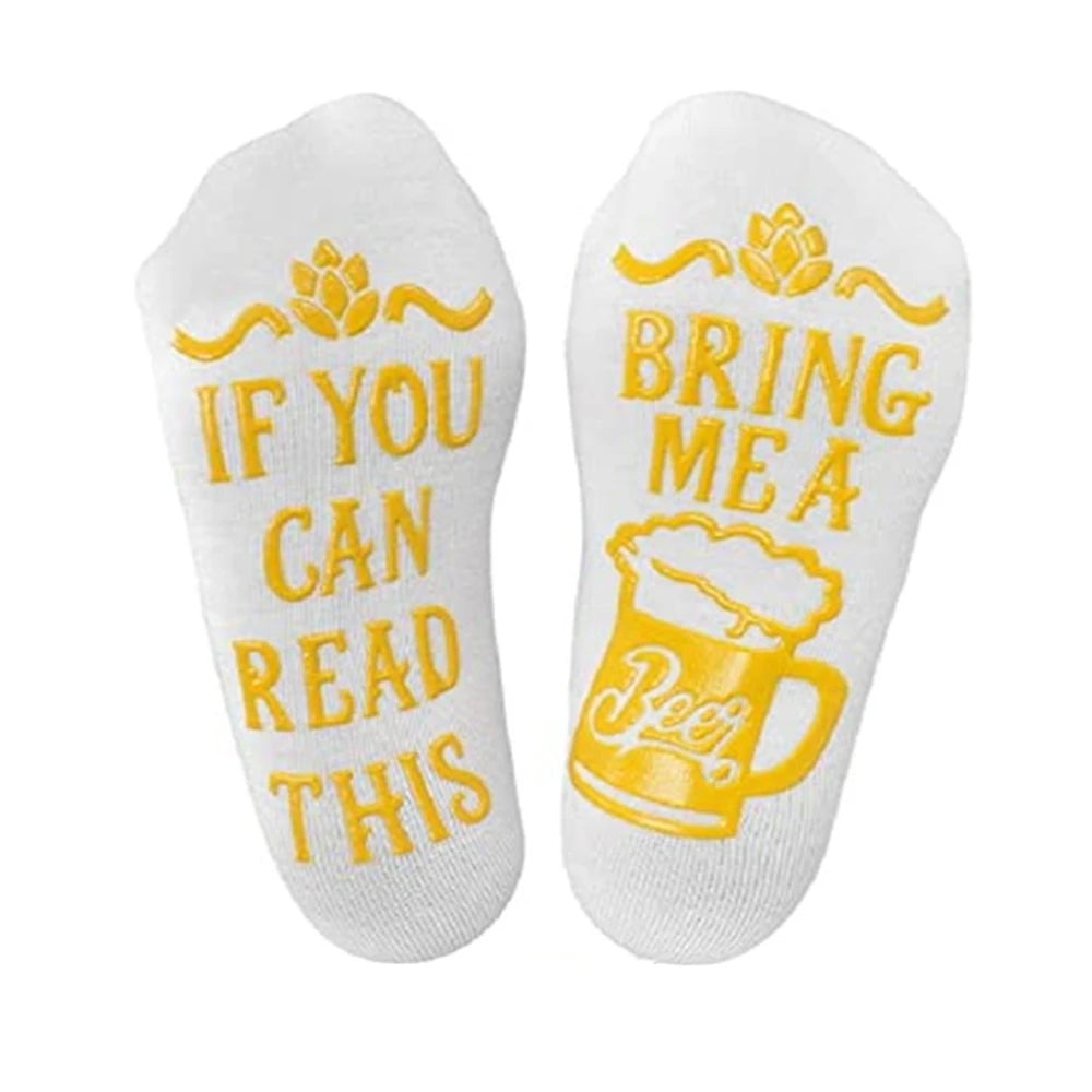 Bring Me a Beer Funny Socks – Novelty Gift for Beer Lovers