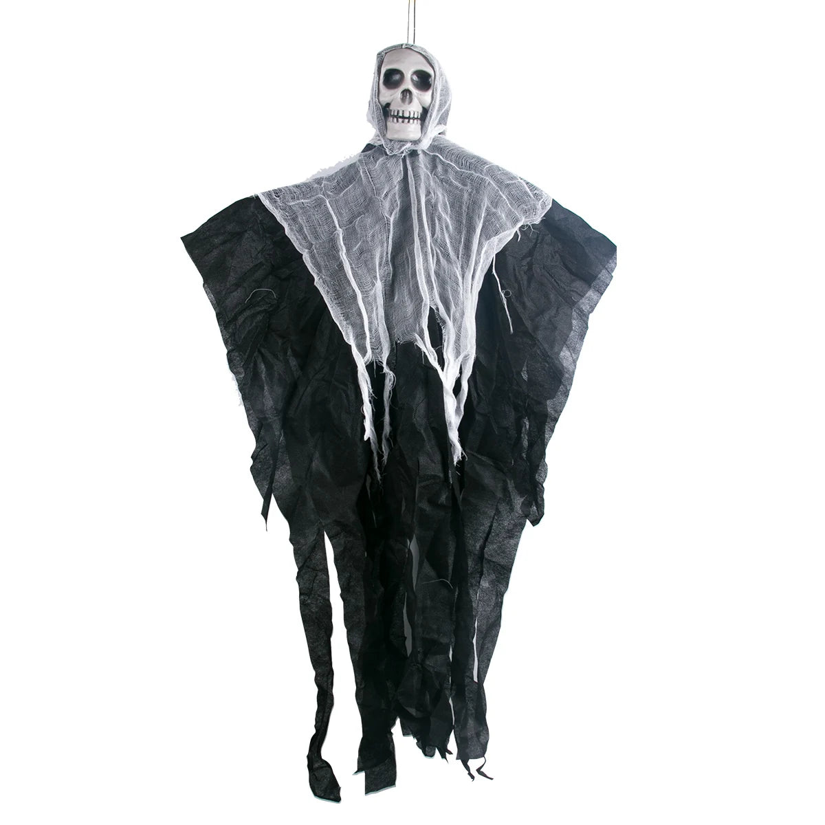 💀 Hanging Skull Ghost – Creepy Halloween Yard Decoration