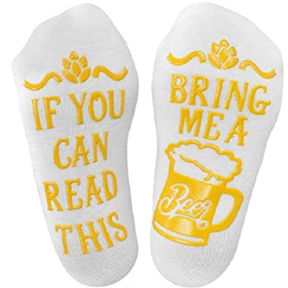 Bring Me a Beer Funny Socks – Novelty Gift for Beer Lovers