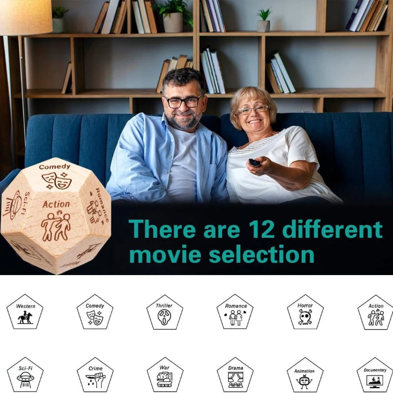 Decision Dice – Funny Wooden Dice for Couples, Date Nights & Indecisive People