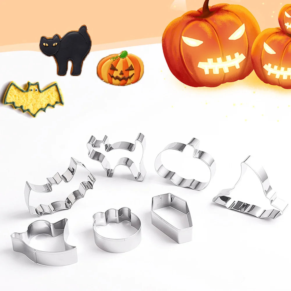 Halloween Cookie Cutter Sets – Spooky Stainless Steel Baking Shapes