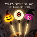 LED Halloween Light-Up Wands – Pumpkin, Ghost, Skull & Black Cat 🎃👻