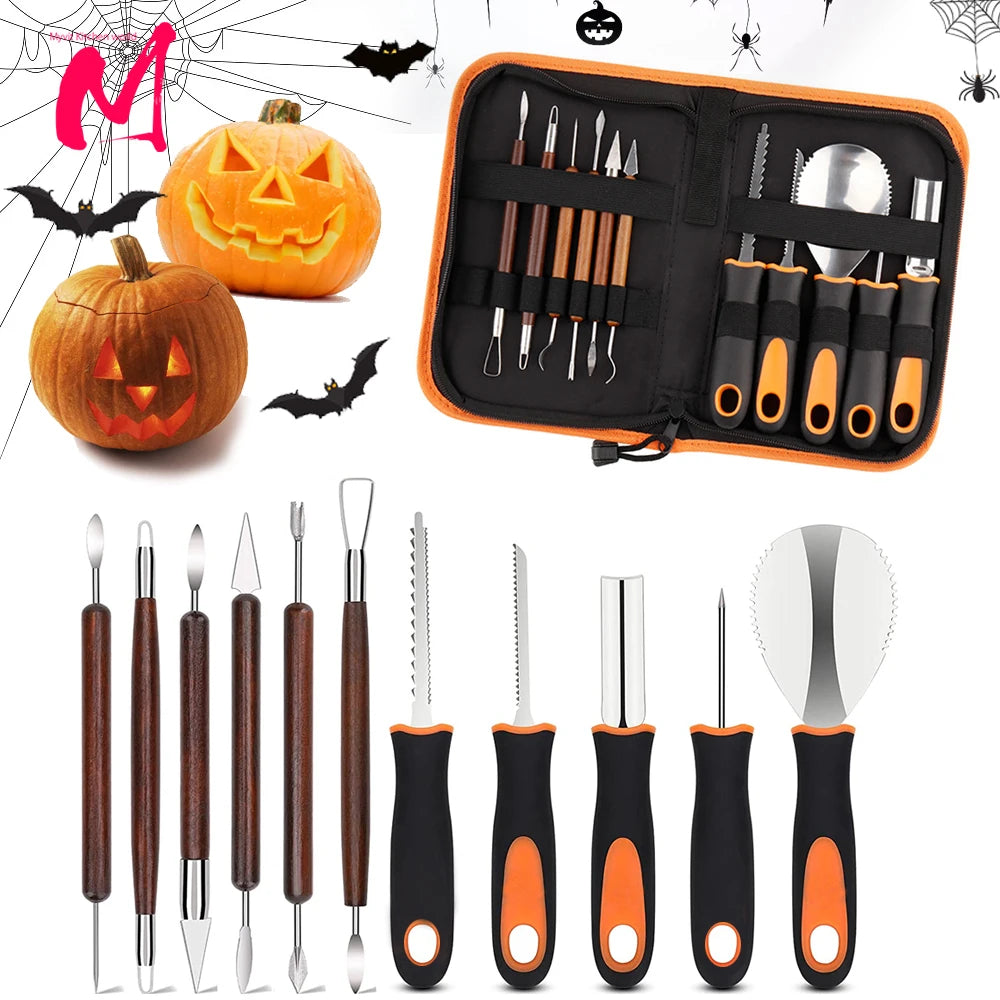 Pumpkin Carving Tool Set – 5-Piece Jack-O’-Lantern Kit 🎃