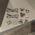 Black & White Shoe Charms – Bow, Star & Pearl Decorations for Clogs