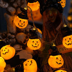 Glowing Pumpkin String Lights – Halloween Jack-O’-Lanterns 🎃