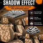 Halloween Sunroof Shadow Decal – Spooky Spider Web & Bat Designs