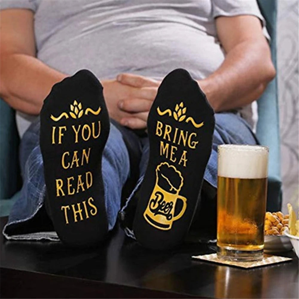 Bring Me a Beer Funny Socks – Novelty Gift for Beer Lovers