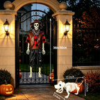 36" Posable Cowboy Skeleton & Dog Halloween Yard Decor 💀🐶🤠