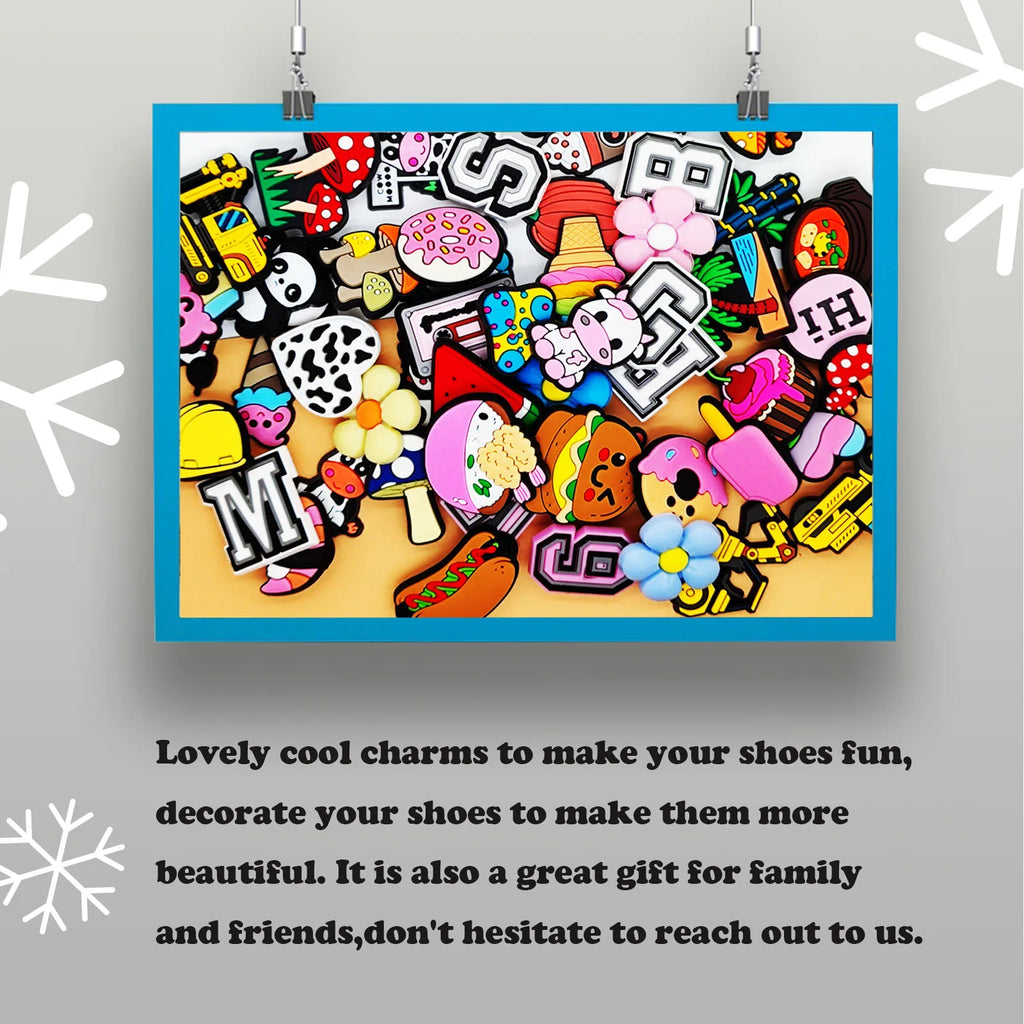 Mystery Shoe Charm Packs – 10 to 200 Random Fun Clog Charms
