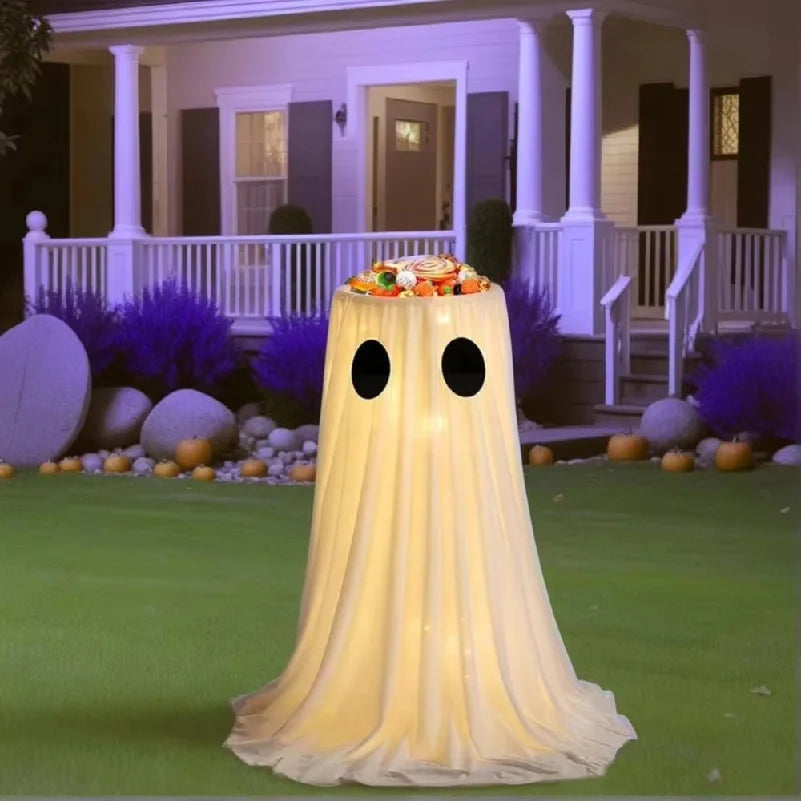 Glowing Ghost Halloween Candy Bowl – Light-Up Trick-or-Treat Holder 👻