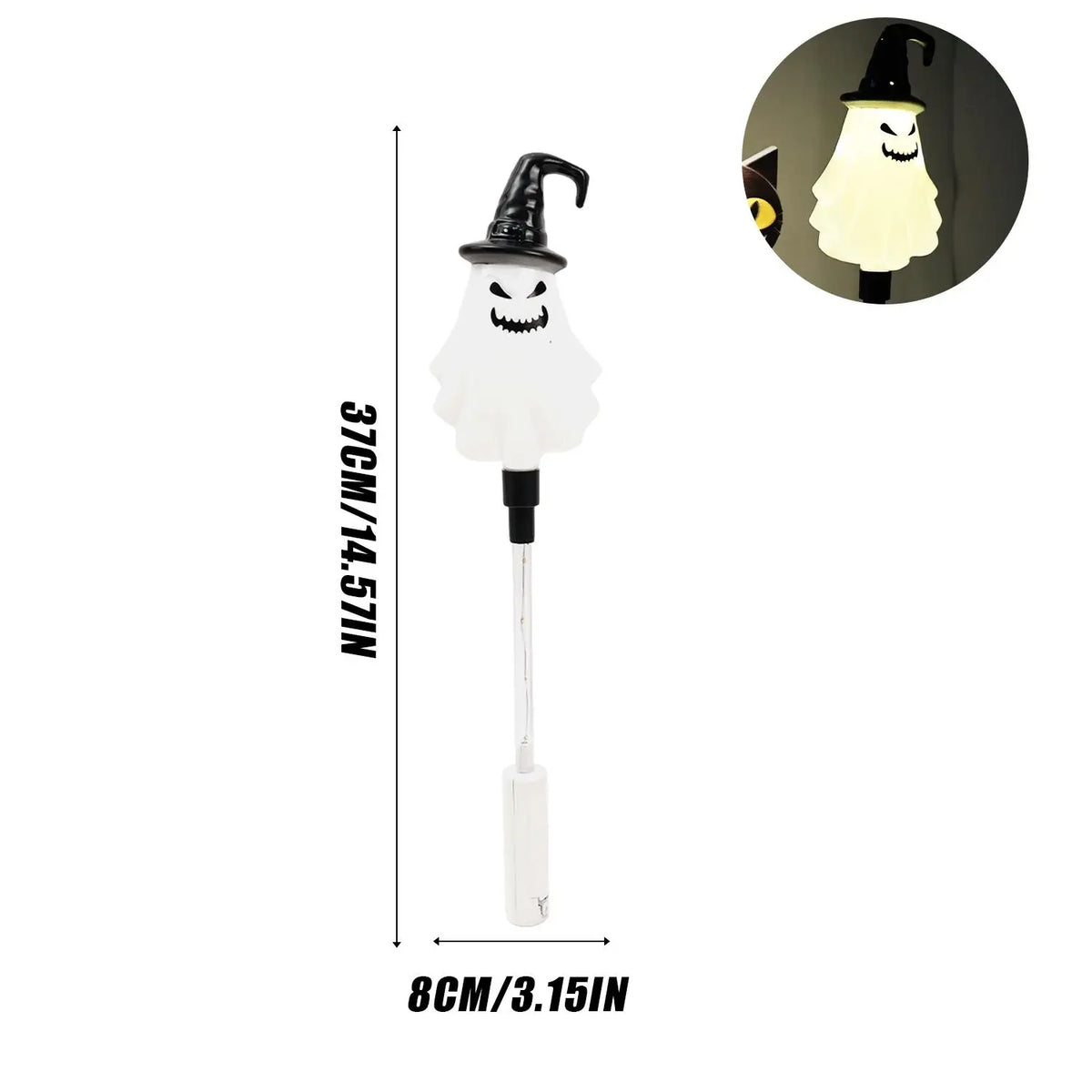 LED Halloween Light-Up Wands – Pumpkin, Ghost, Skull & Black Cat 🎃👻