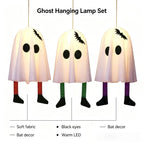 👻 Glowing Hanging Ghost with Fairy Lights – 20" Halloween Decoration