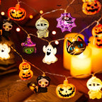 Halloween Character String Lights – Pumpkin, Ghost & More 🎃