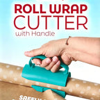 Christmas Wrapping Paper Cutter with Handle – Easy-Slide Gift Wrap Tool