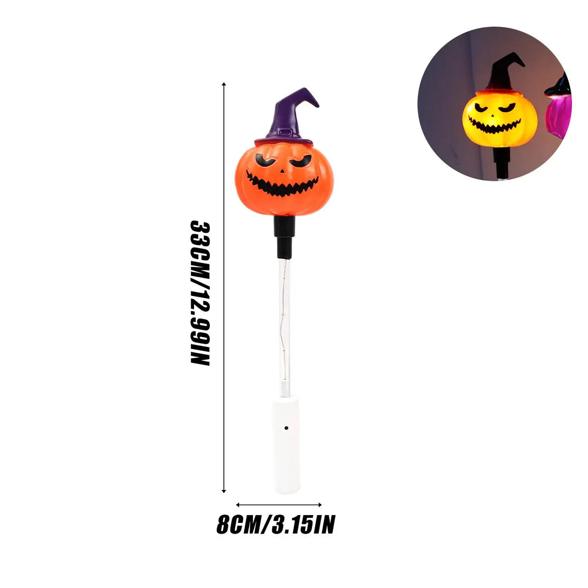 LED Halloween Light-Up Wands – Pumpkin, Ghost, Skull & Black Cat 🎃👻