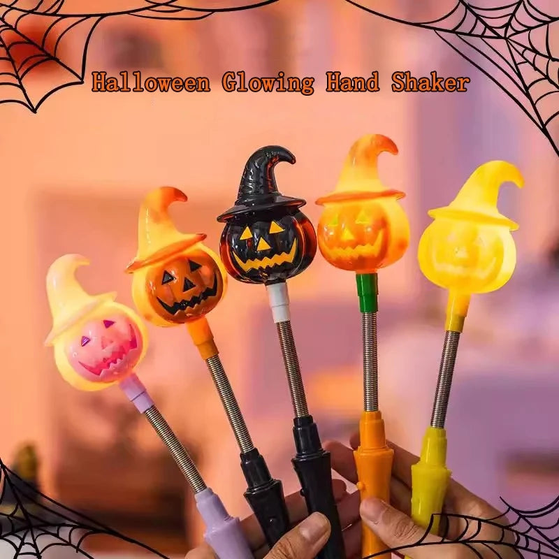 Light-Up Halloween Shaker Wands – Pumpkin, Ghost & Witch 🎃👻