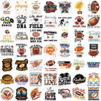 50-Piece Football Sticker Pack – Waterproof Vinyl Decals for Water Bottles, Laptops & More