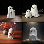 Middle Finger Ghost Statue – Funny Halloween Desk & Home Decor