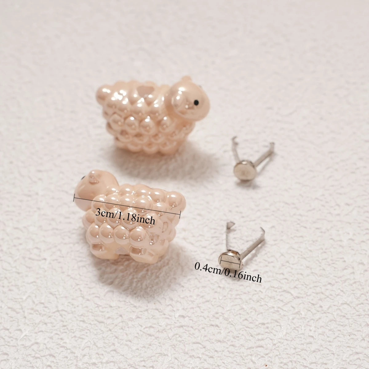 Cute Lamb Hoodie Drawstring Charms – 2-Piece Sheep Accessories